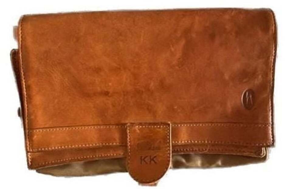 Hartmann Leather Travel Toiletry Kit / Organizer with Monogram